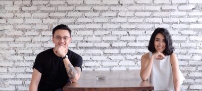 couple sitting at a table