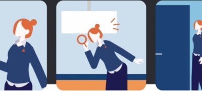 woman property manger displays the steps in smart home automation