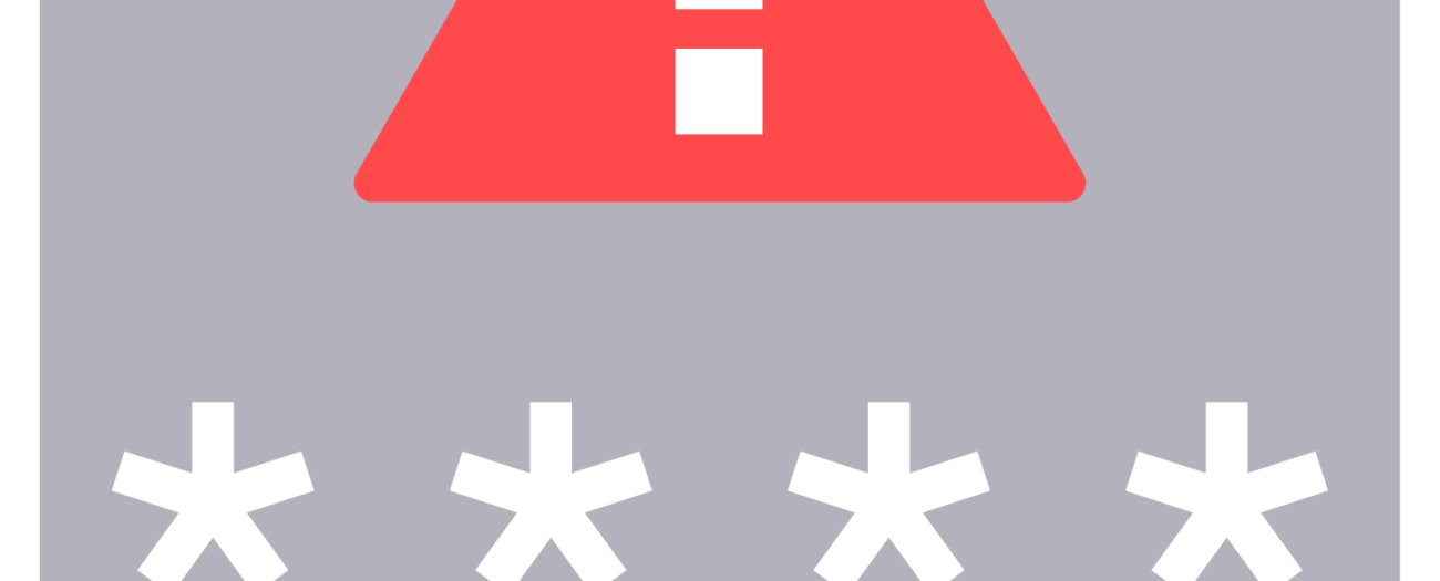 red placard warning against rental scams