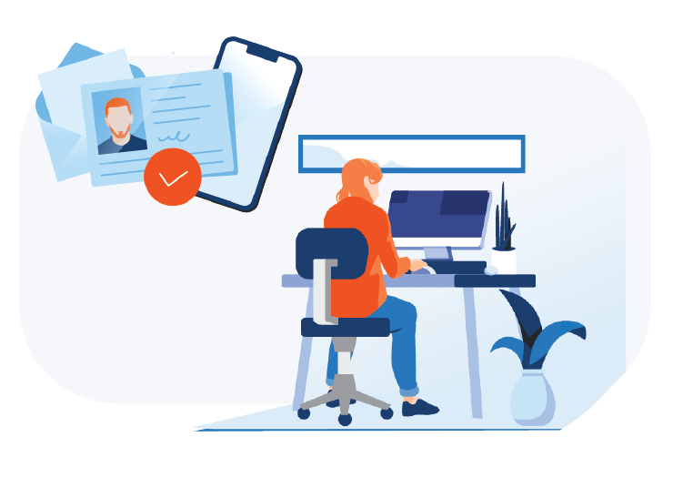 Verified Renter reviewing profile on their desktop