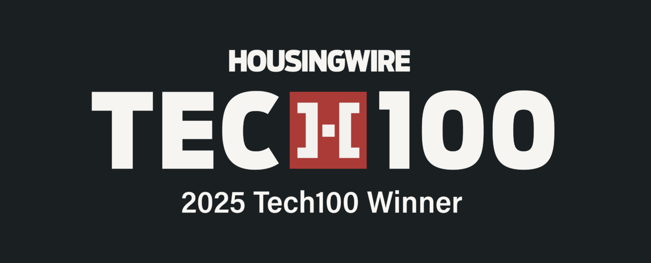 HousingWire Tech100 Logo with text below reading '2025 Tech100 Winner'